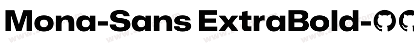 Mona-Sans ExtraBold字体转换
